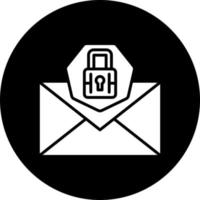 Email Sicherheit Vektor Symbol Stil