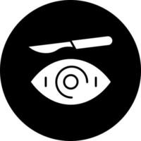 Auge Chirurgie Vektor Symbol Stil