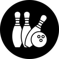 Bowling Vektor Symbol Stil