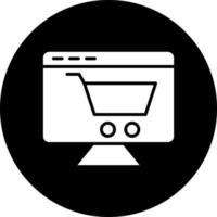 E-Commerce Plattform Vektor Symbol Stil