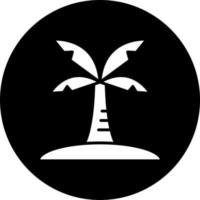 Palme Insel Vektor Symbol Stil