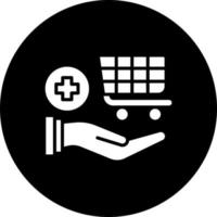 medizinisch E-Commerce bereitstellen Vektor Symbol Stil