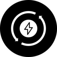 verlängerbar Energie Vektor Symbol Stil