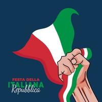 Tag der Republik Italien Poster vektor
