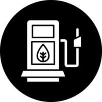 biobränsle station vektor ikon stil
