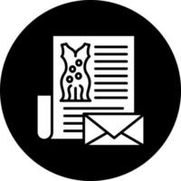 Mode Newsletter Vektor Symbol Stil