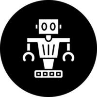 autonom Roboter Vektor Symbol Stil