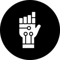 Roboter Hand Vektor Symbol Stil