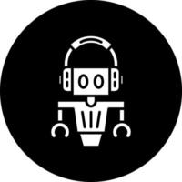 Kunde Bedienung Roboter Vektor Symbol Stil