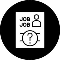 Job freie Stelle Vektor Symbol Stil