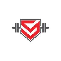 Super Fitnessstudio Fitness Logo vektor