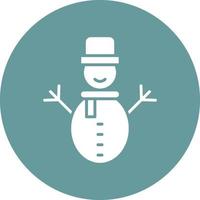 Vektor Design Schneemann Symbol Stil