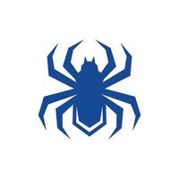 Spinne Netz geometrisch kreativ Logo vektor