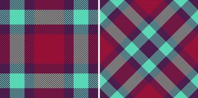 tyg bakgrund kolla upp. sömlös pläd textil. mönster tartan vektor textur.