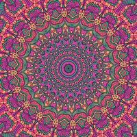 Hintergrund mit ein Rosa Mandala Muster Hintergrund vektor