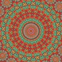 en färgrik mönster med en blommig mönster vektor