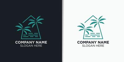 Reise und Urlaub Logo Design Vektor