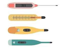 süß Baby Thermometer. elektronisch Thermometer im Vektor. vektor