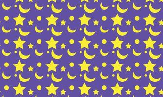 vektor sömlös mönster med måne och stjärnor