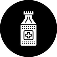 Tabletten Flasche Vektor Symbol Stil