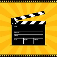 Clapper Board Vector für Film oder Film