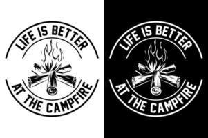 Camping Typografie Zitate t Hemd Vektor Illustration Design