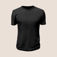 T-Shirt Vektor: Schwarzes Hemd