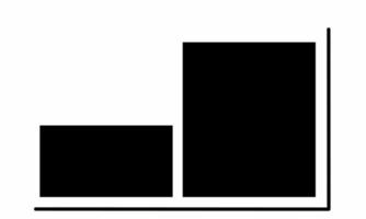 vektor illustration. pareto diagram är lämplig för använda sig av som företag diagram förbi entreprenörer när analyserar företag flöden. isolerat vit bakgrund.