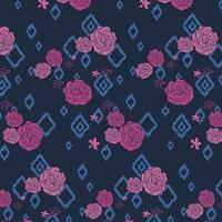 Rose Blume Muster Design vektor