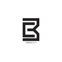 modern brev c b kreativ unik form monogram logotyp vektor