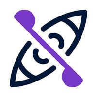 Kanu Symbol zum Ihre Webseite, Handy, Mobiltelefon, Präsentation, und Logo Design. vektor