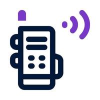 Walkie Talkie Symbol zum Ihre Webseite, Handy, Mobiltelefon, Präsentation, und Logo Design. vektor