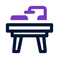 Schreibtischsymbol für Ihre Website, Ihr Handy, Ihre Präsentation und Ihr Logo-Design. vektor