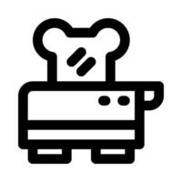 Toaster-Symbol für Ihre Website, Ihr Handy, Ihre Präsentation und Ihr Logo-Design. vektor
