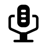 Mikrofonsymbol für Ihre Website, Ihr Handy, Ihre Präsentation und Ihr Logo-Design. vektor