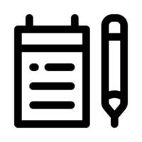 Notebook-Symbol für Ihre Website, Ihr Handy, Ihre Präsentation und Ihr Logo-Design. vektor
