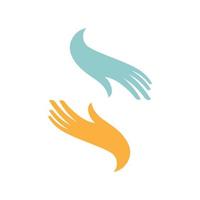 Handpflege-Logo-Schablonenvektorikonenillustration vektor