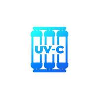 UV-C Licht Lampen Symbol, Vektor