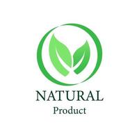 natürliches Vektor design.logo Naturprodukt