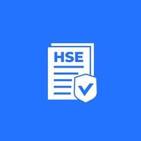 hse Symbol, Gesundheit, Sicherheit und Umwelt vektor