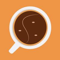 avslappning morgon- kaffe kopp vektor konst