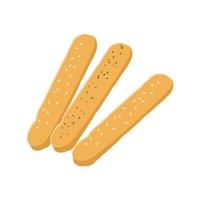 breadstick vektor illustration med platt stil på isolerat bakgrund