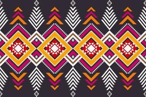 ethnisch geometrisch Muster zum Grenze, Läufer Dekoration. ethnisch bunt geometrisch gestalten nahtlos Muster Hintergrund. Südwesten navajo Muster verwenden zum Stoff, Textil, Zuhause Dekoration Elemente. vektor