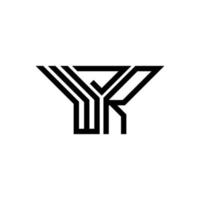 wjr brev logotyp kreativ design med vektor grafisk, wjr enkel och modern logotyp.