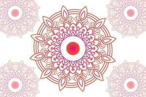 einfach Mandala Gradian Buchseite. Ornament runden Mandala. geometrisch Kreis Element. Kaleidoskop, Medaillon, Yoga, Indien, Arabisch. abstrakt Design Vorlage vektor