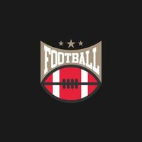 amerikan fotboll läger logotyp, emblem, mönster mallar med amerikan fotboll boll på en vit bakgrund vektor