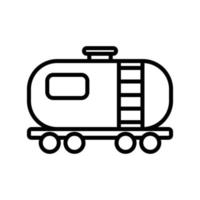 Waggon zum Benzin Symbol Design Vektor