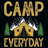 Camping-T-Shirt-Design vektor