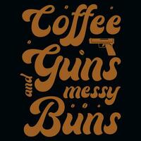 Kaffee trinken T-Shirt Design vektor