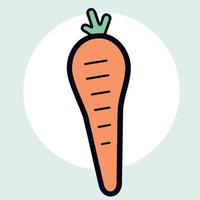 Gemüse Essen ein Karotte vektor